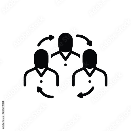 Black solid icon for belong 