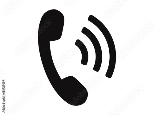 通話中の電話のアイコン