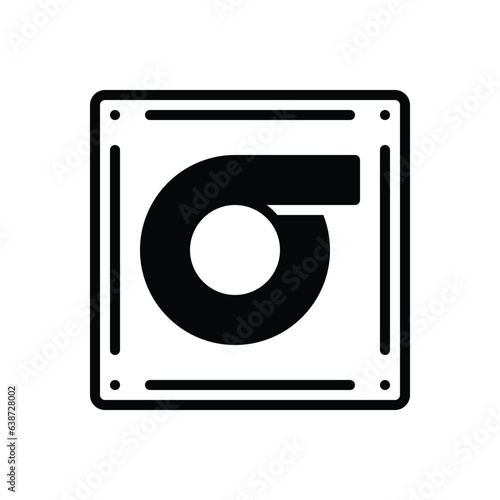 Black solid icon for sigma 