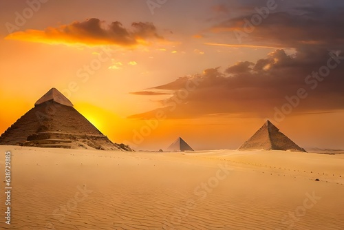 pyramids in giza generative ai  © Muqeet 