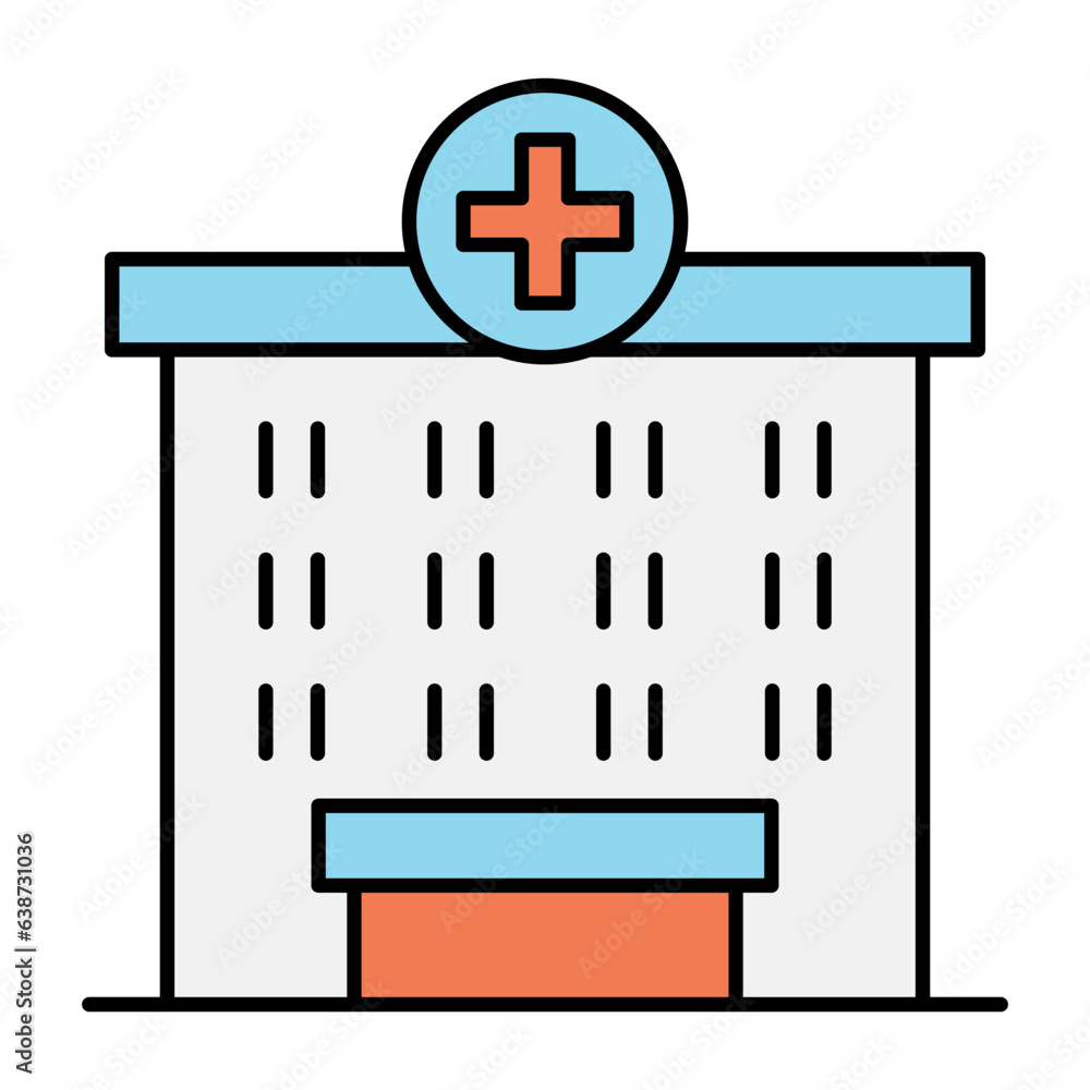 Obraz premium Hospital icon