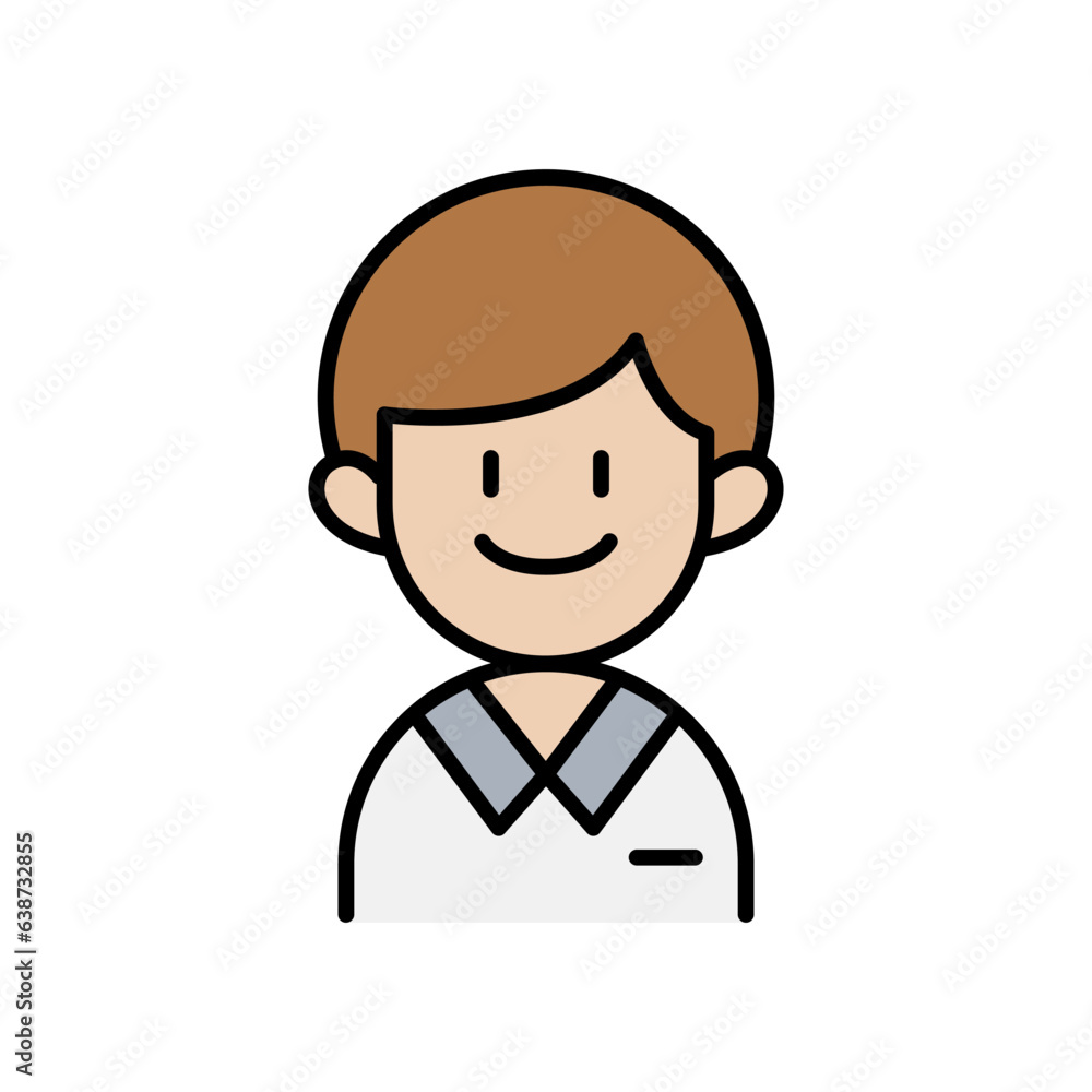 Male student icon