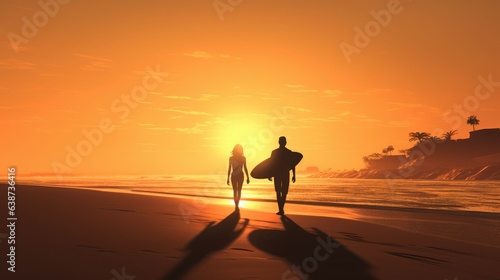 silhouette of a person walking on the beach