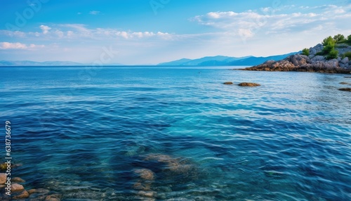 tropical island in the sea