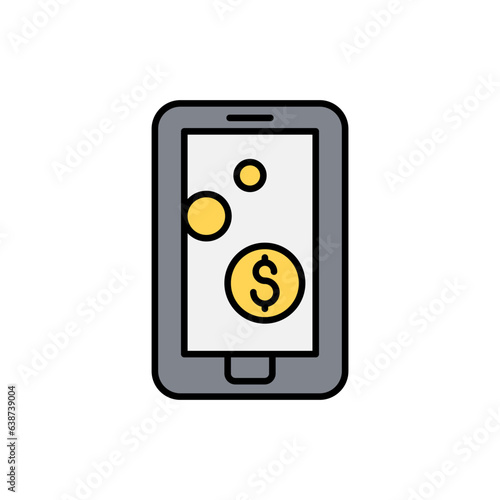 Mobile banking icon photo