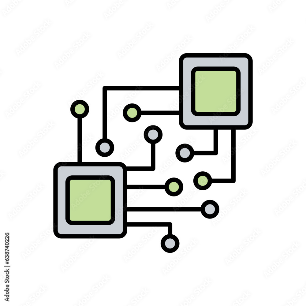 Computer chip icon Computer chip icon