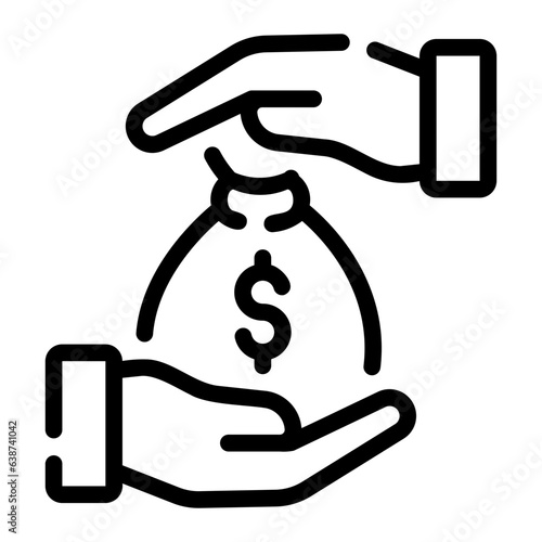 bribe Line Icon