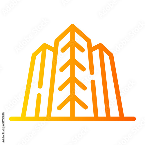 company Line Gradient Icon