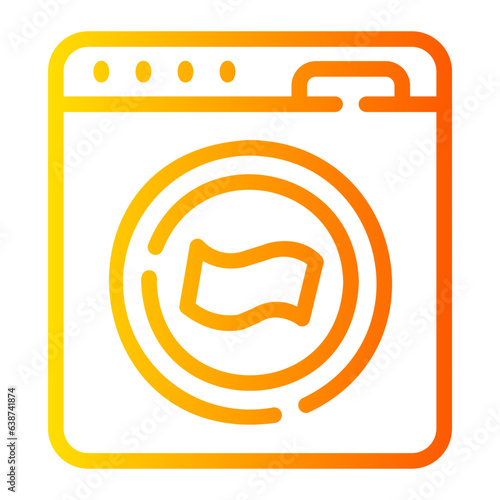 money laundering Line Gradient Icon