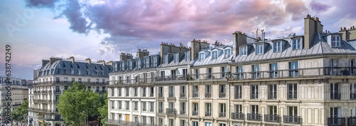 Photography Paris, beautiful buildings rue de Rivoli, in the historic center
