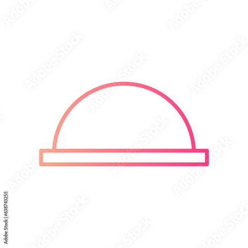 diaphragm gradient icon