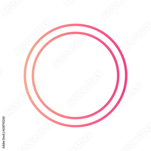 hormonal ring gradient icon