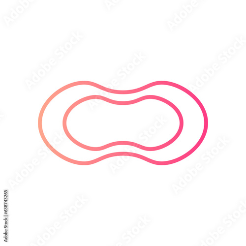 hormonal ring gradient icon