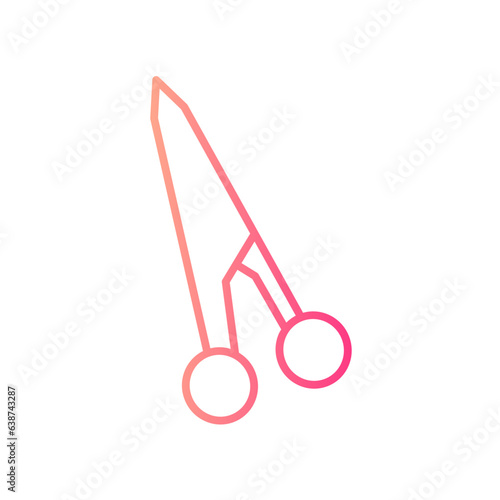 scissors gradient icon