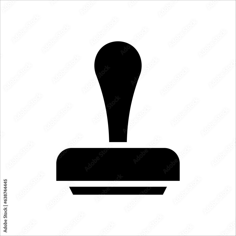 Stamp vector icon sign symbol on white background Stamp vector icon sign symbol on white background