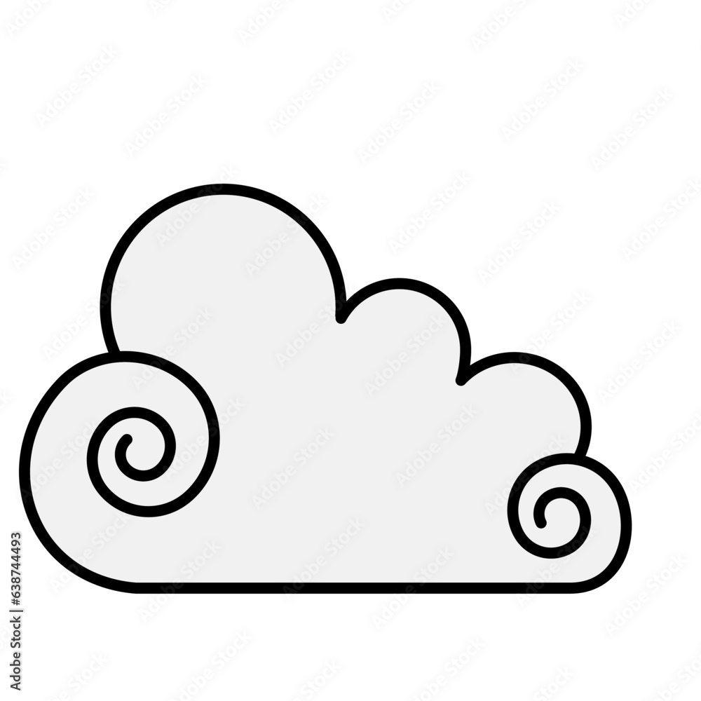 Chinese cloud icon