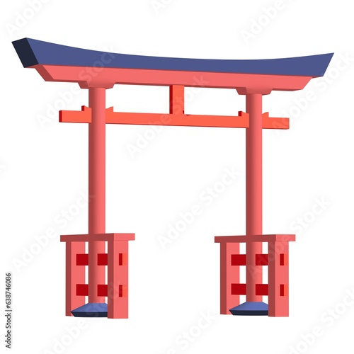 Torii sacred traditional gate Japan shintoism religion.