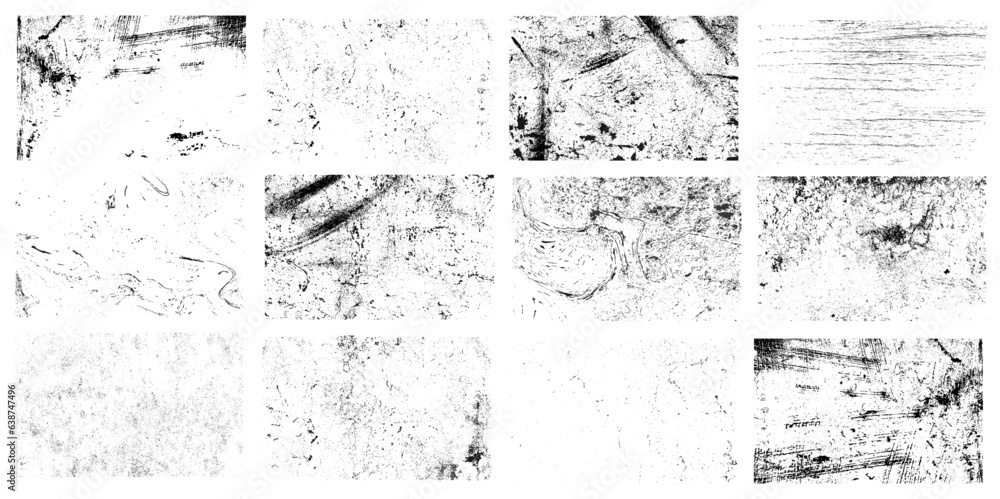 Grunge texture noise, abstract black effect set, vector illustration. Dark dirty overlay design, ink paint background. Backdrop textured grain collection, isolated on white splash pattern. Grunge texture noise, abstract black effect set, vector illustration. Dark dirty overlay design, ink paint background. Backdrop textured grain collection, isolated on white splash pattern.
