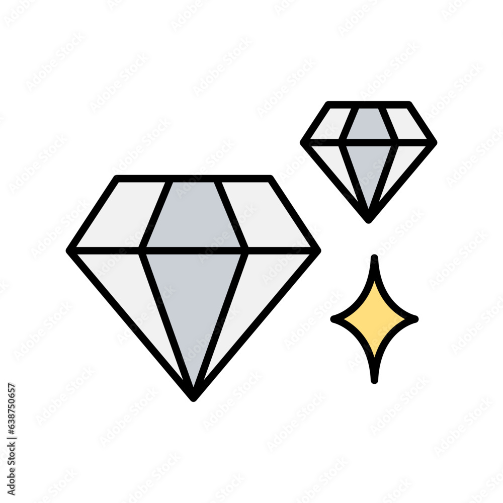 Diamond, jewelry icon Diamond, jewelry icon