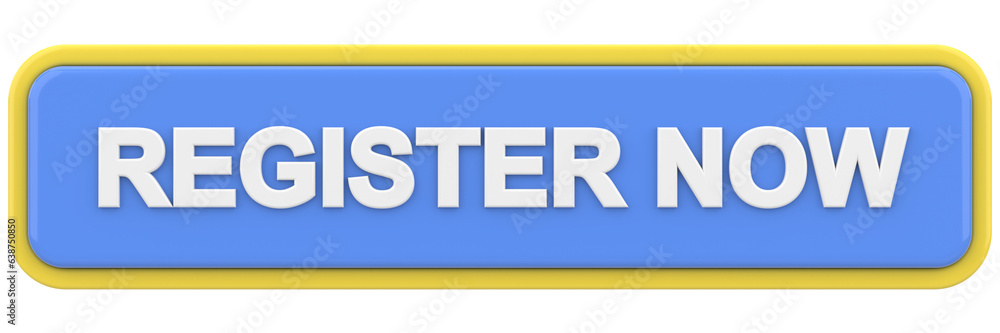 Register now button. 3D illustration. Register now button. 3D illustration.