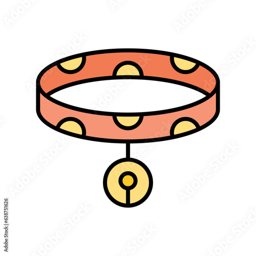 Pet collar icon