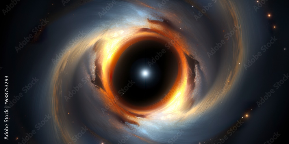 Black Holes. The Mysterious Objects of Outer Space. Abstract Space Wallpaper. 