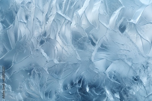 Abstract ice textures on car window in winter. Frosted Glass and Ice. A Textured Look. backgrounds and textures concept. 