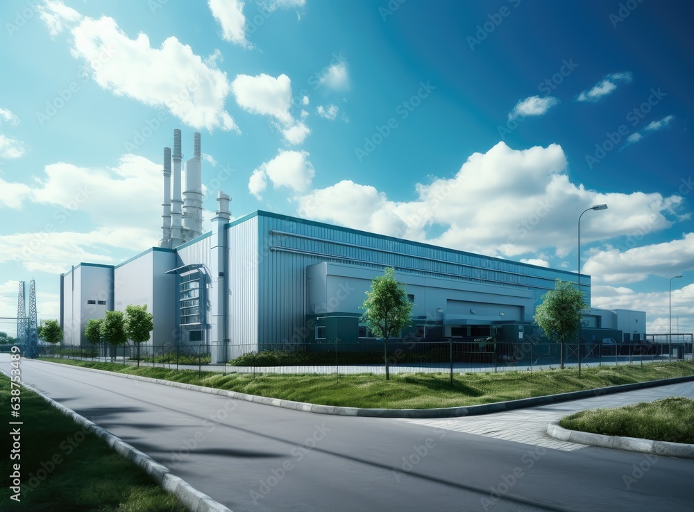 Building of a modern industrial enterprise Building of a modern industrial enterprise