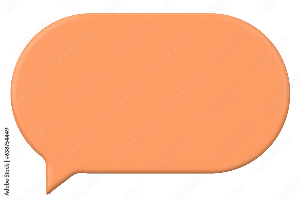 Speech bubble. Chat bubble. 3D illustration. Speech bubble. Chat bubble. 3D illustration.