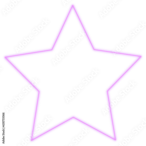 Purple Star Icon with Glow Effect
