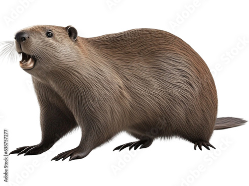 Beaver on transparent background