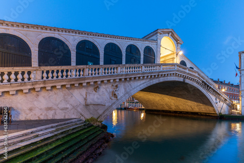 The Rialto Bridge view in Venice