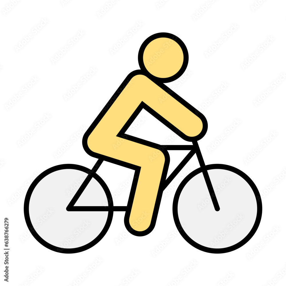 Obraz premium Cyclist icon