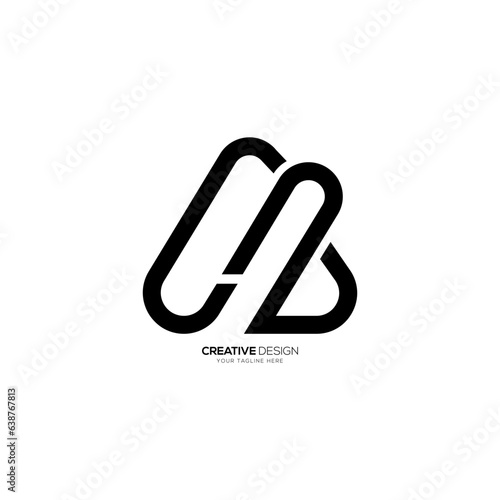 Letter a c b creative line art modern unique monogram logo. ac logo. ab logo. cb logo