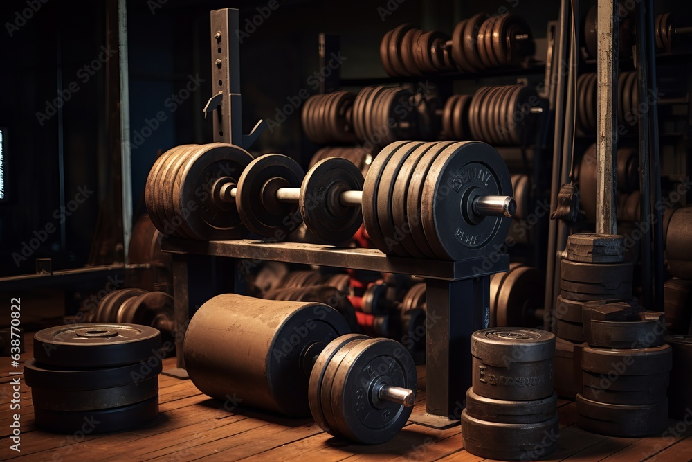 Fototapeta premium weights in gym