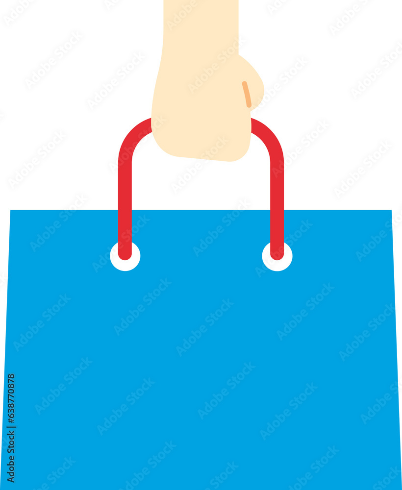 hand holding shopping bag flat icon hand holding shopping bag flat icon