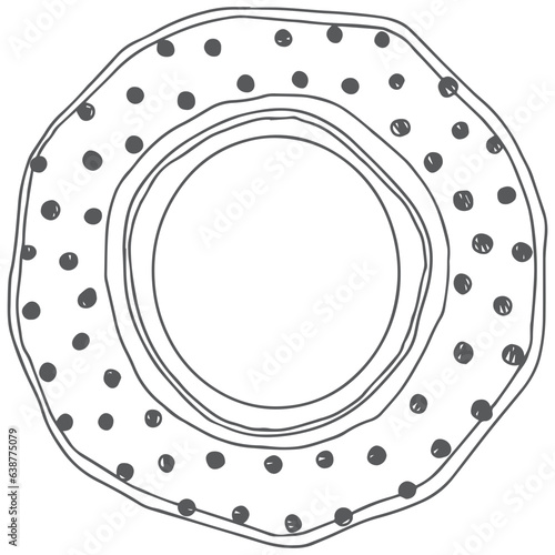 Plate line art