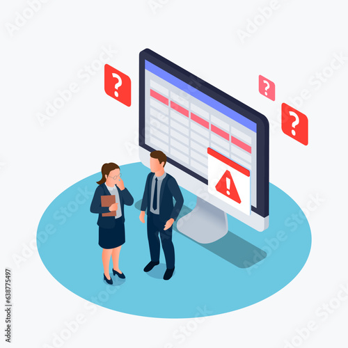 Financial Regulation Isometric