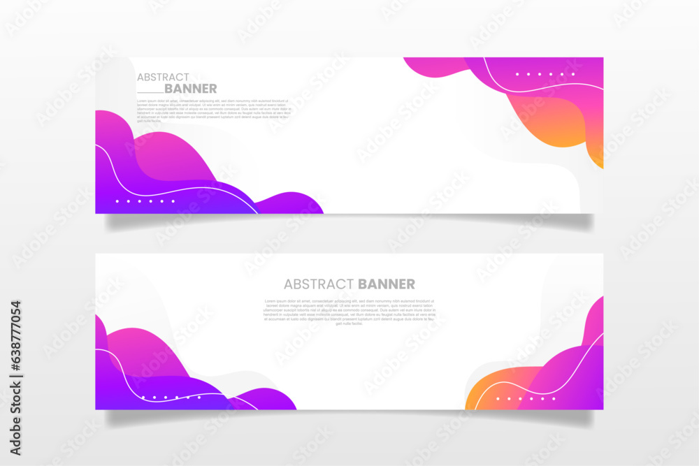 Naklejka premium Colorful presentation banner vector design