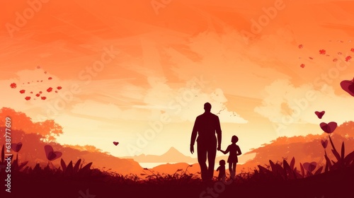 Convey the respect and admiration for fathers on their special day for background image. © Emil