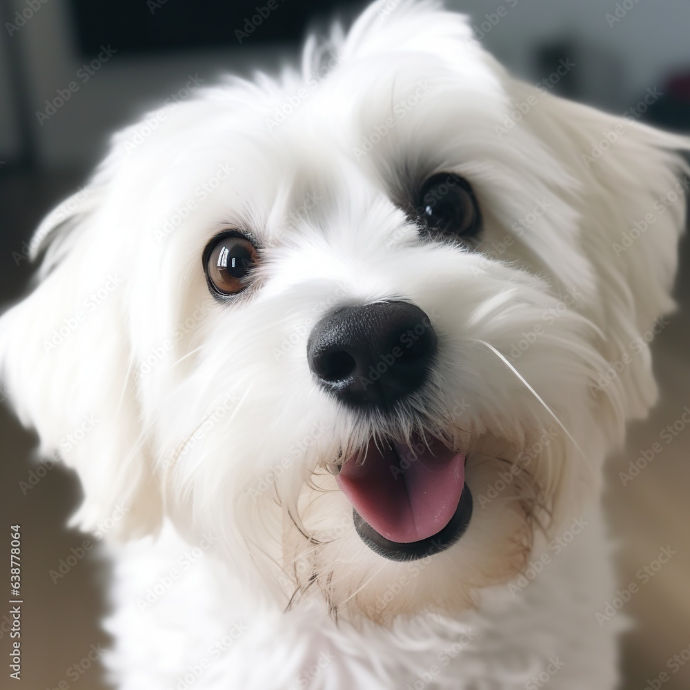 Happy West Highland White Terrier close-up Happy West Highland White Terrier close-up