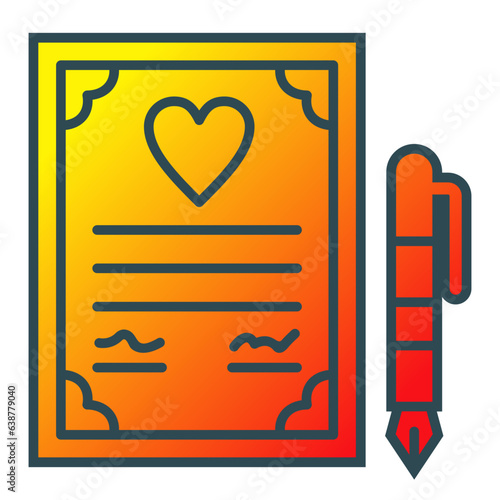 Wedding Contract Icon