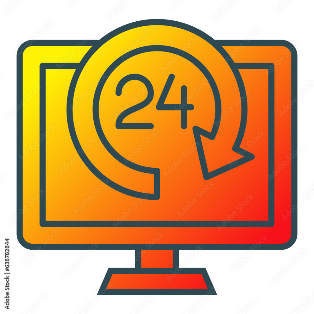 24 Hours Icon 24 Hours Icon