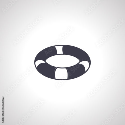 Lifebuoy icon. Lifebuoy isolated icon