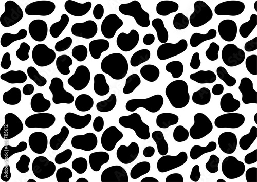 乳牛柄　パターンFlat Animal Series:Dairy cow pattern