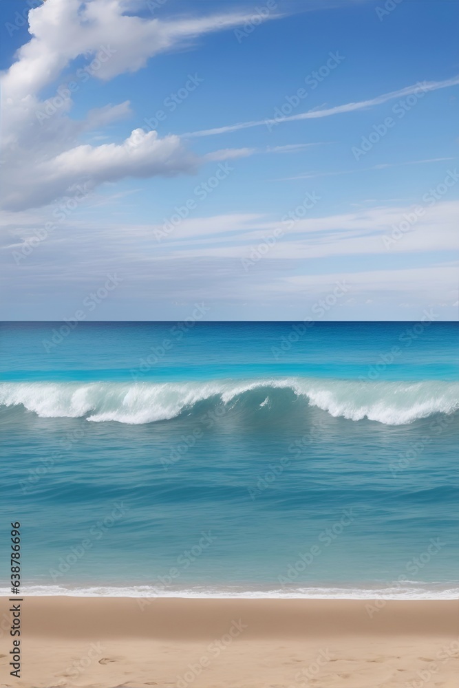Beach paysage. AI generated illustration Beach paysage. AI generated illustration