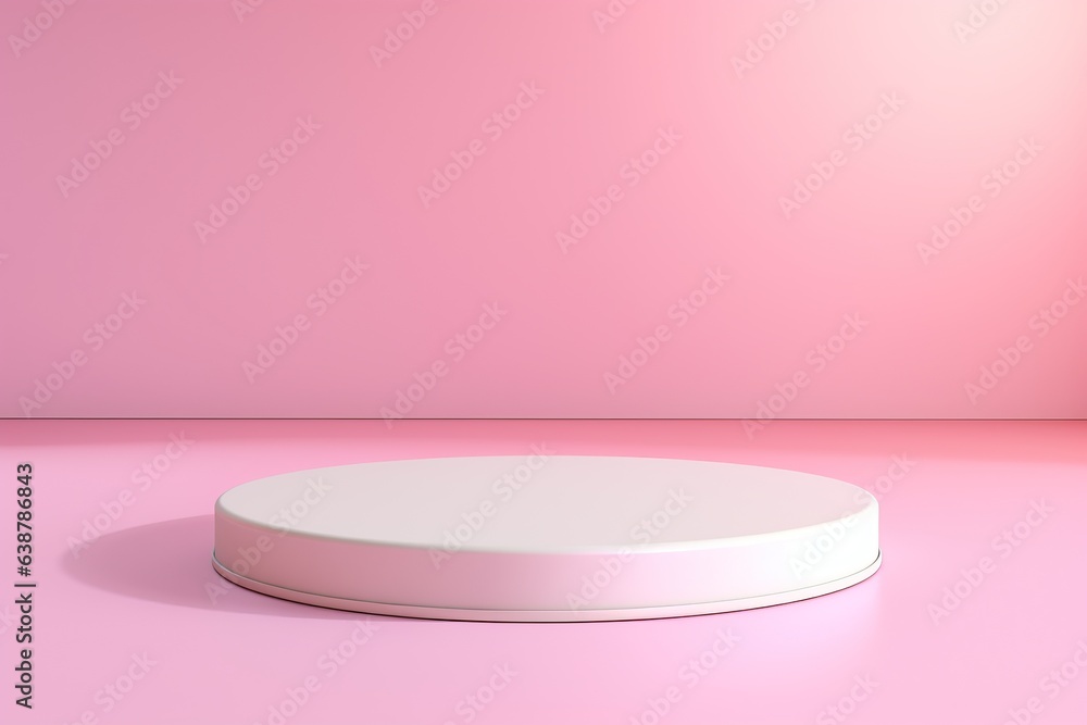 Abstract empty podium with shadows on light pink background. Stage for product on website. Mock up stand for presentation cosmetic products. Minimal concept. Advertising template Abstract empty podium with shadows on light pink background. Stage for product on website. Mock up stand for presentation cosmetic products. Minimal concept. Advertising template