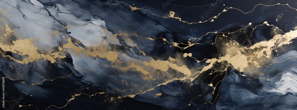 gold & black abstract & abstract painting, in the style of organic fluid shapes, detailed background gold & black abstract & abstract painting, in the style of organic fluid shapes, detailed background