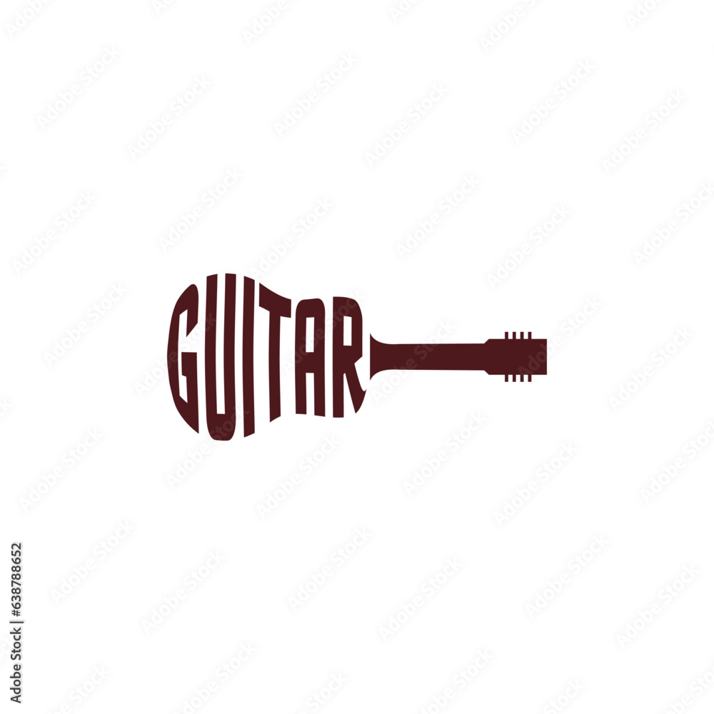 Guitar logo music instrument entertainment logo design editable vector Guitar logo music instrument entertainment logo design editable vector