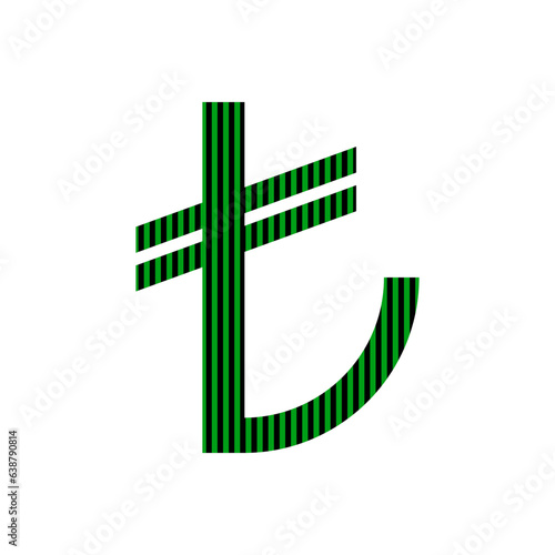 Turkish lira symbol.